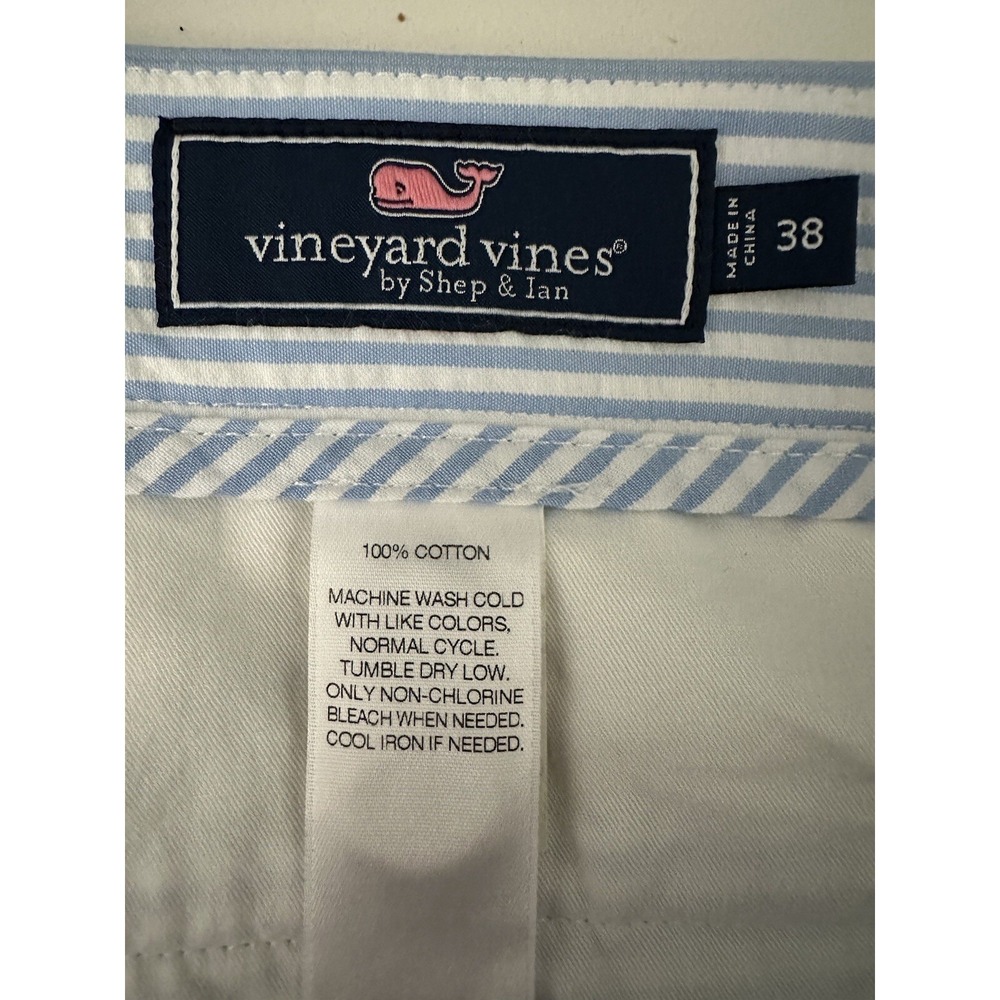 Vineyard Vines Mens Shorts Blue Striped Seersucker Cotton Breaker Cotton 38 (40) - Picture 6 of 7